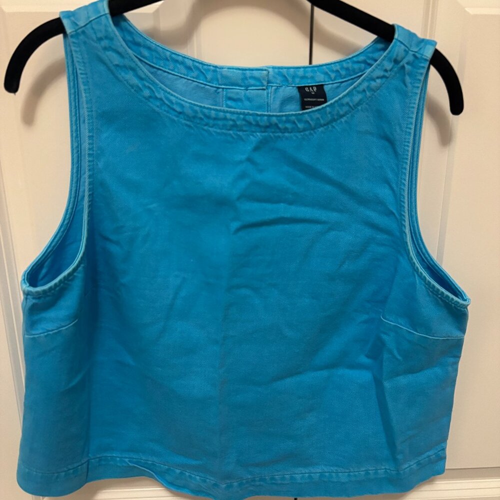UltraSoft Denim Shell Tank Top (M)